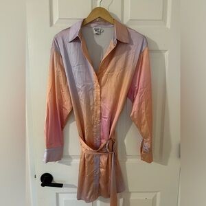 Princess Polly button down tie dye dress size 0